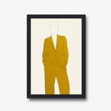 Golden Suit Silhouette