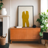 Golden Suit Silhouette