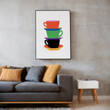 Colorful Teacup Trio